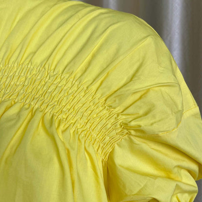 Cotton Pleated Loose Dress